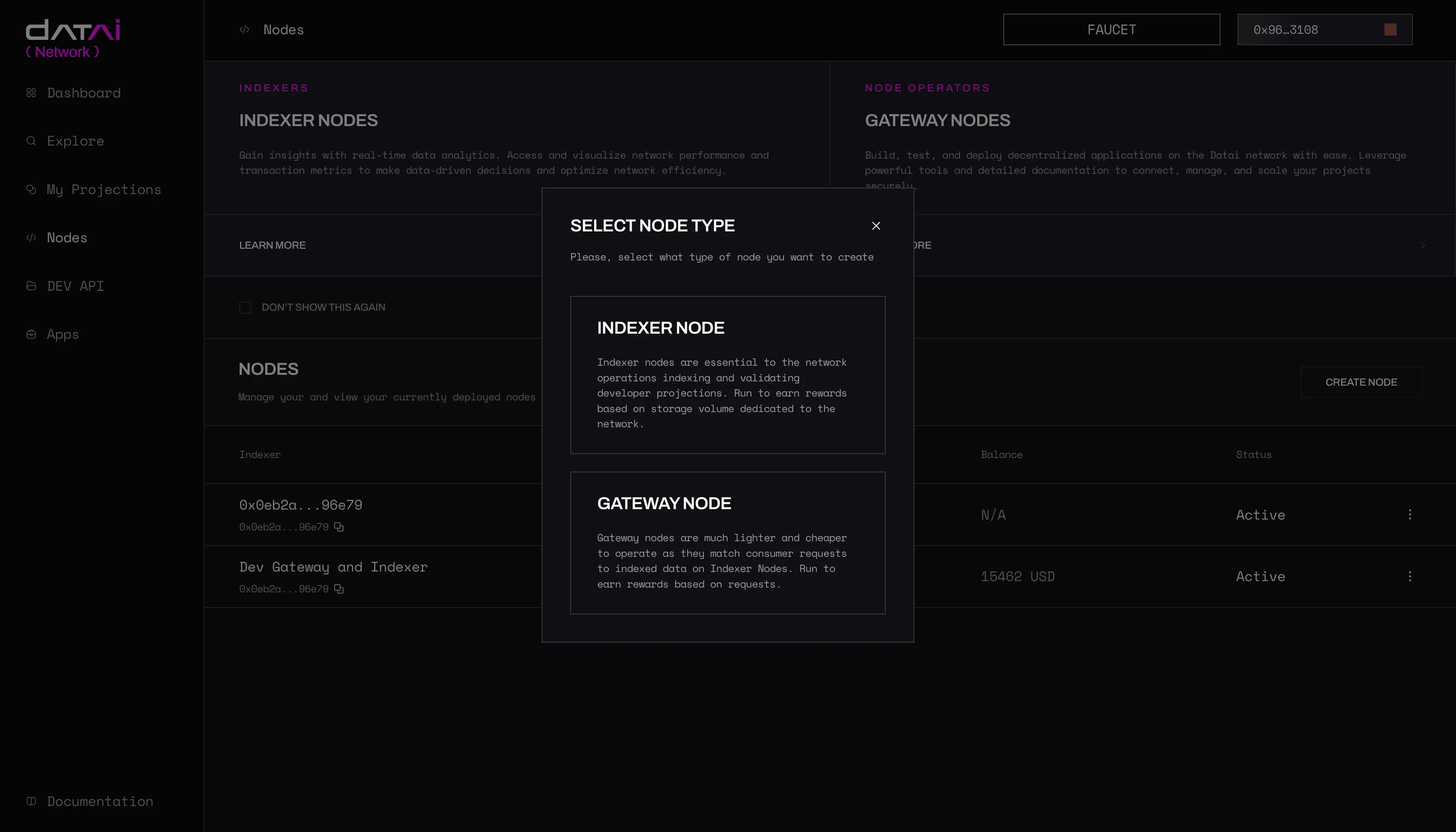Create Node Modal